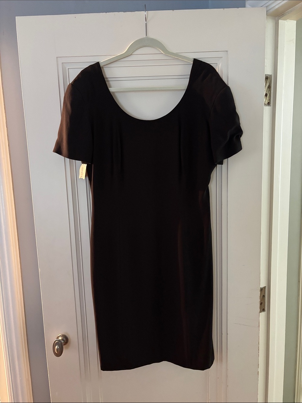 Studio 0001 by Ferre vintage scoop neck black dress size 12. New never worn